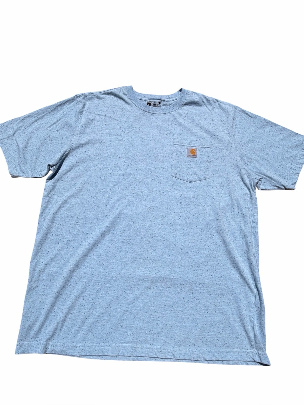 Carhartt Light Blue Heather Short-Sleeve Pocket Tee XL